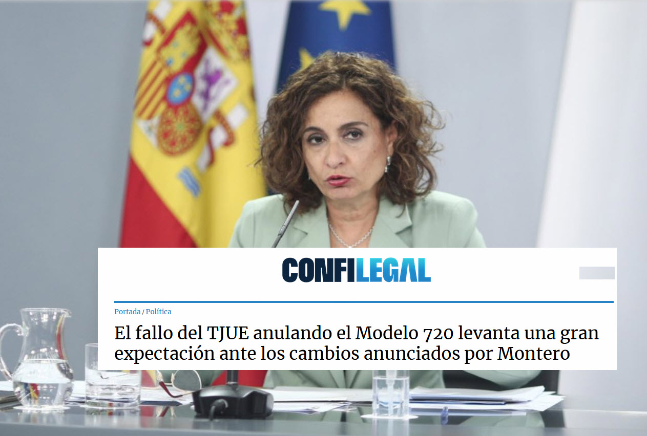 reportaje sobre la sentencia del Tribunal de Justicia de la Unión Europea que declaró este jueves 27 de enero que la legislación nacional que obliga a los residentes fiscales en España a declarar sus bienes o derechos situados en el extranjero –plasmada en el Modelo 720– es contraria al Derecho